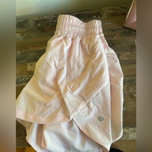 LuLulemon Track That High Rise Line Shorts 3”
